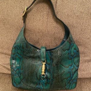 Pre-loved Gucci Python Jackie Hobo Purse
